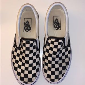 Checkered Vans Size 7.5